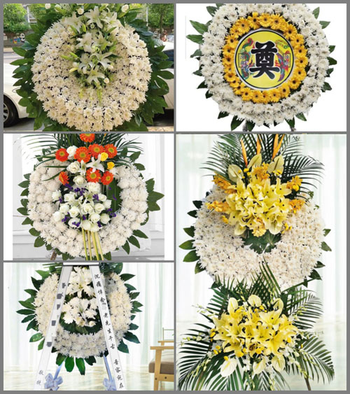 湖南永州祁阳县下马渡镇城月村花圈速递